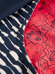 White Stuff Blue Reversible Fold Down Bikins Bottom - Image 7 of 7