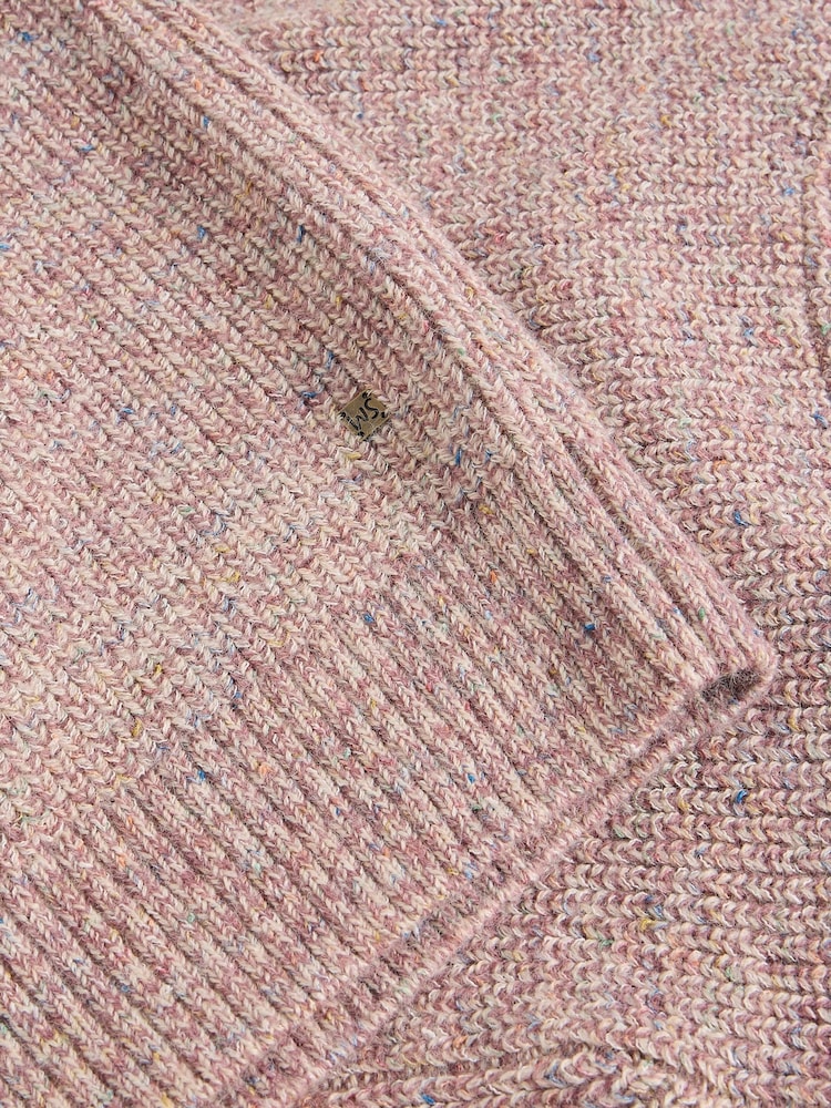 White Stuff Pink Tadley Twist Crew Neck Jumper - Image 2 of 2 White Stuff Pink Tadley Twist Crew Neck Jumper - Image 2 of 2
