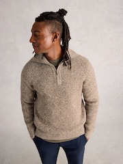 White Stuff Green Tadley Twist Funnel Neck Jumper - Image 3 of 6