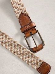 White Stuff Natural Woven Elasticated Belt - Image 3 of 3