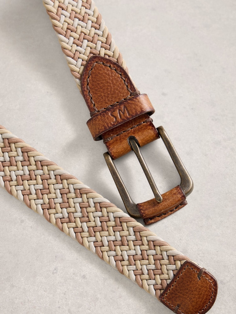 White Stuff Natural Woven Elasticated Belt - Image 3 of 3