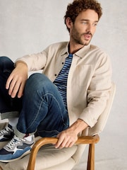 لون طبيعي - قميص مخطط Bruton من White Stuff - Image 1 of 6