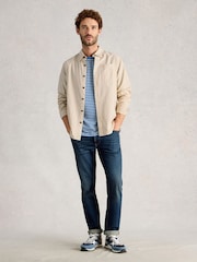 لون طبيعي - قميص مخطط Bruton من White Stuff - Image 3 of 6