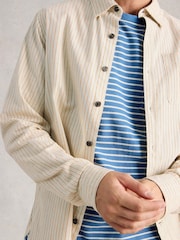 لون طبيعي - قميص مخطط Bruton من White Stuff - Image 4 of 6