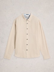 لون طبيعي - قميص مخطط Bruton من White Stuff - Image 5 of 6