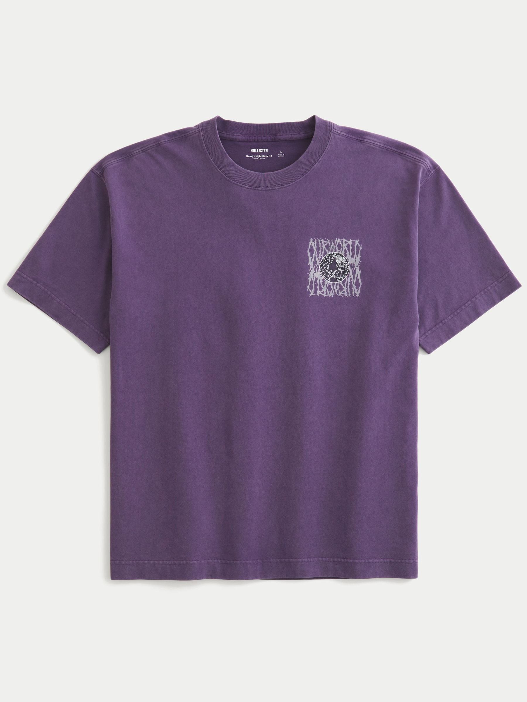 peterparker69 Tシャツ XL Buy Hollister Purple Back Graphic Crew Neck T-Shirt from Next USA