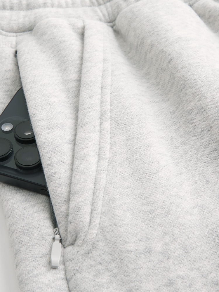 Hollister Grey Mid-Thigh Fleece Shorts - Image 2 of 2