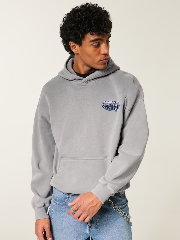 Hollister Post Malone Graphic Pop-Over Hoodie - Image 1 de 5