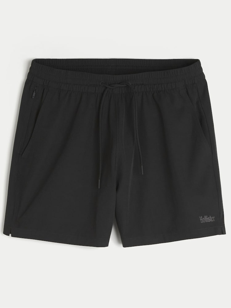 Hollister Black Mid-Thigh Hybrid Active Shorts - Image 4 of 4