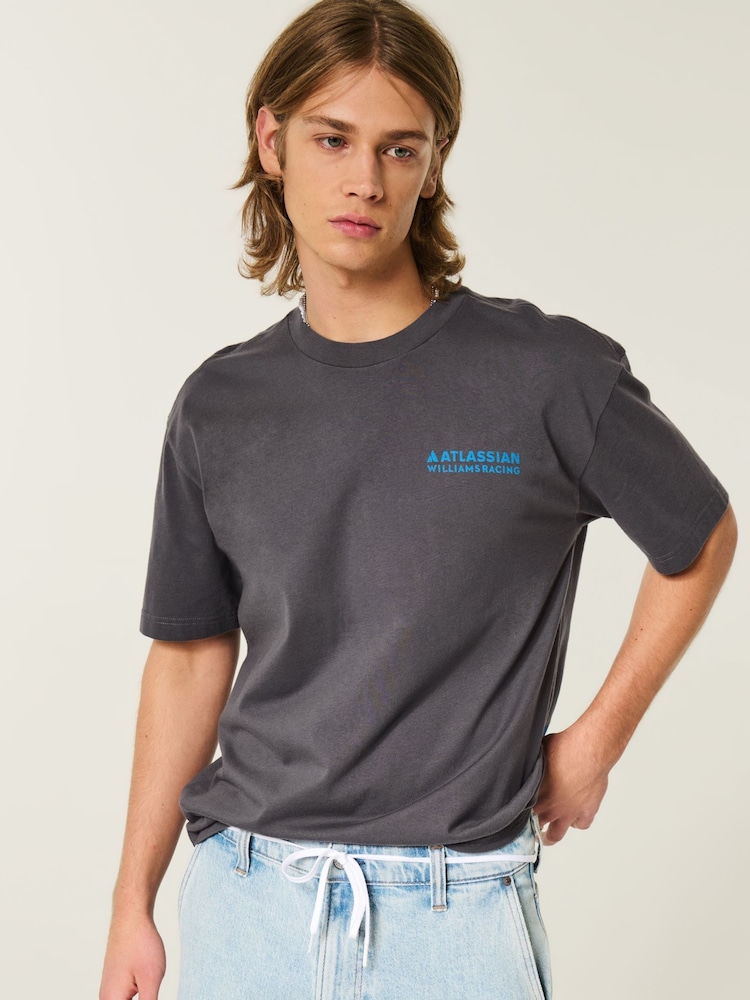 Hollister F1 Williams Boxy Short Sleeve T-Shirt - Afbeelding 1 van 4