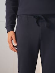 Navy Long Sleeve Waffle Pyjamas Set - Image 5 of 8