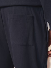Navy Long Sleeve Waffle Pyjamas Set - Image 6 of 8