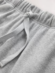 Light Grey Long Sleeve Waffle Pyjamas Set - Image 13 of 14