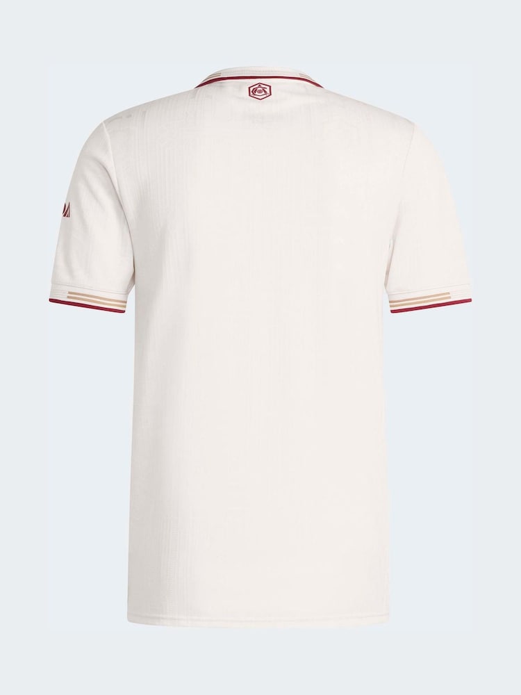 adidas White Arsenal 25/26 Third Authentic Football Shirt - Image 8 of 8 adidas White Arsenal 25/26 Third Authentic Football Shirt - Image 8 of 8