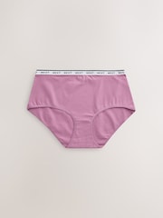Green Midi Cotton Logo Knickers 10 Pack - Image 5 of 13