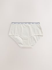 Green Midi Cotton Logo Knickers 10 Pack - Image 6 of 13