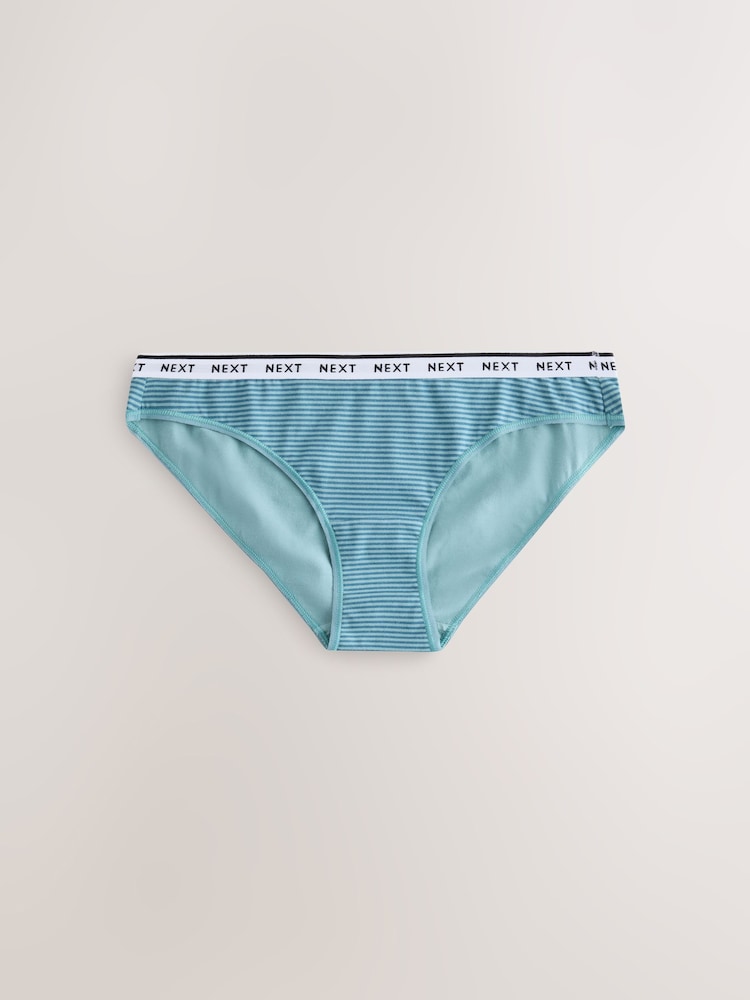 Yaşıl Dama Zolağı - Cotton Loqo Knickers 4 Pack - 7şəkildən 2 şəkil