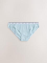 Green Check Stripe Brazilian Cotton Logo Knickers 4 Pack - Image 9 of 11