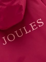 Joules Girls' Coverall Berry Pink Waterproof Changing Robe - Image 7 of 7
