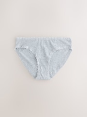 Gri/Roz/Crem - set de 4 Pachet din bumbac și Dantelă Șosete scurte - Imaginea 3 din 7