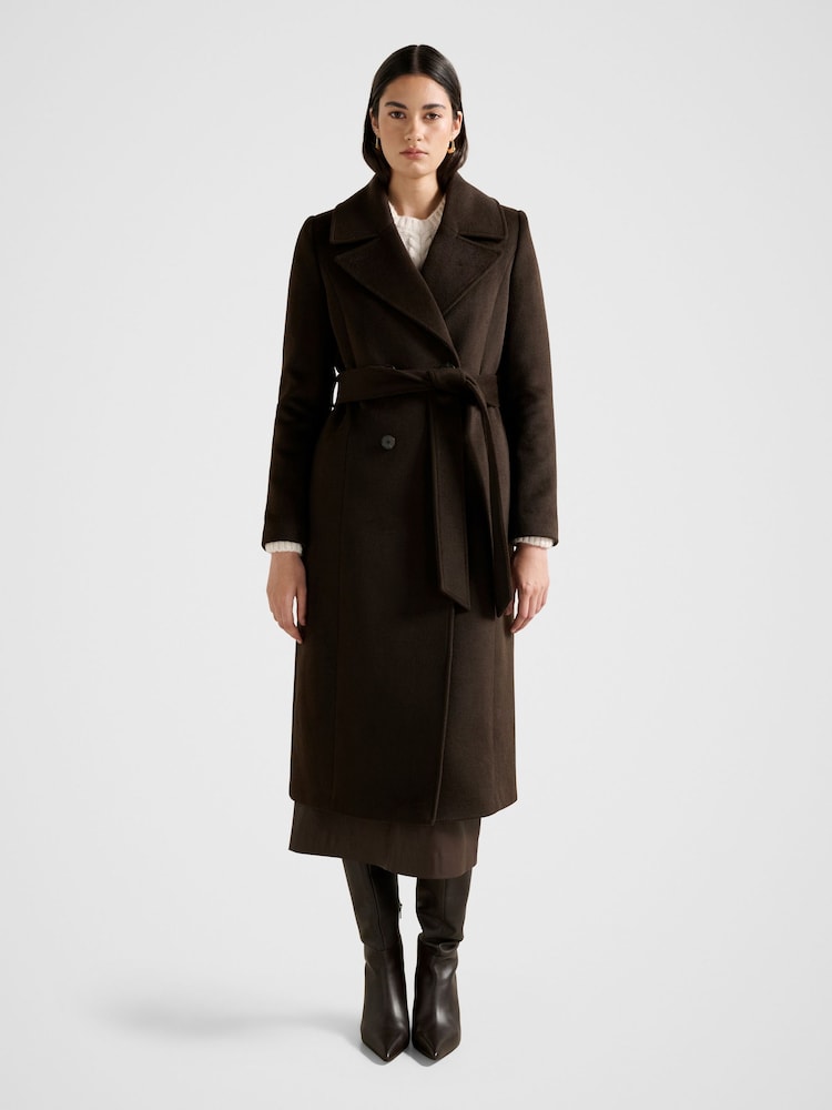 Forever New Brown Blake Double Breasted Coat - Image 5 of 5 Forever New Brown Blake Double Breasted Coat - Image 5 of 5