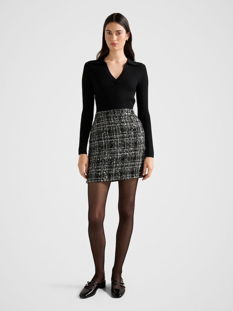 Forever New Paisley Boucle Mixed Mini Dress - Imagen 5 de 5 Forever New Paisley Boucle Mixed Mini Dress - Imagen 5 de 5