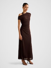 Forever New Brown Brooklyn Petite Layered Jersey Maxi Dress - Image 4 of 4