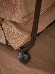 Cox & Cox Black Tall Log and Kindling Holder - Image 3 of 5