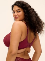 Elomi Red Tiernie Underwire Plunge Bra - Stretch - Image 3 of 5