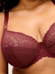 Elomi Red Tiernie Underwire Plunge Bra - Stretch - Image 4 of 5
