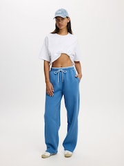 Azul oscuro - Cotton On Flannel Wide Leg Trousers - Imagen 4 de 6