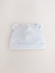 Rosa/blanco - Pack de 2 gorros de terciopelo para bebé (0-12 meses) - Imagen 4 de 5