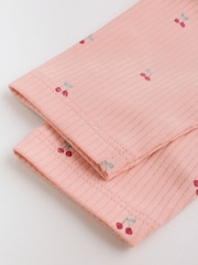 Rosa con estampado de cerezas - 5 Pack Traje de bebé de manga larga - Imagen 11 de 14