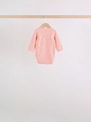 Rosa con estampado de cerezas - 5 Pack Traje de bebé de manga larga - Imagen 4 de 14