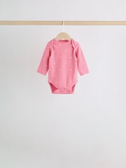 Rosa con estampado de cerezas - 5 Pack Traje de bebé de manga larga - Imagen 5 de 14