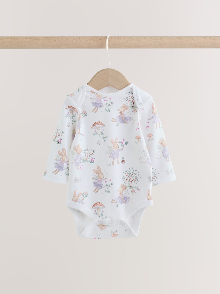 Lilac/Sage Fairy Mouse - Ұзын жеңді балаларға арналған боди 5 жиынтық - 14суретінің 2 суреті
