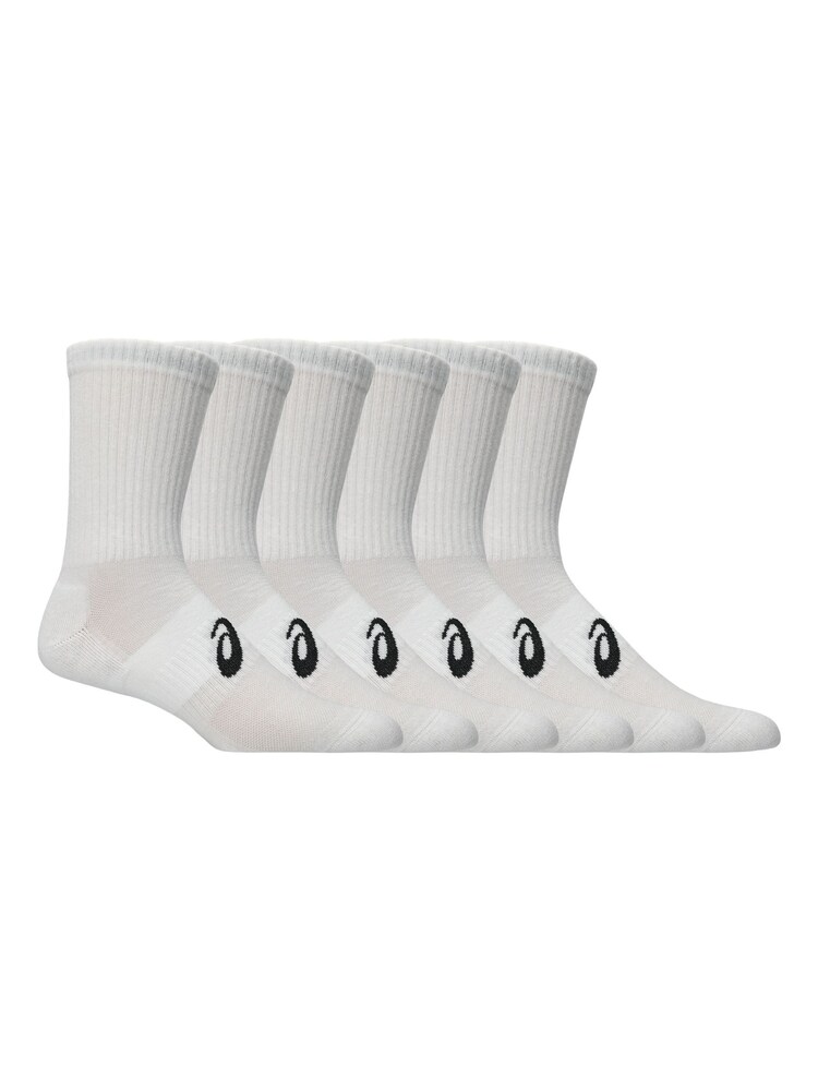 ASICS White Crew Socks 6 Pack - Image 1 of 3