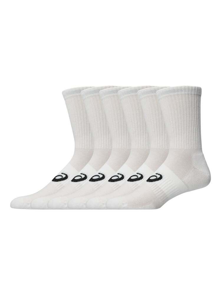 ASICS White Crew Socks 6 Pack - Image 2 of 3