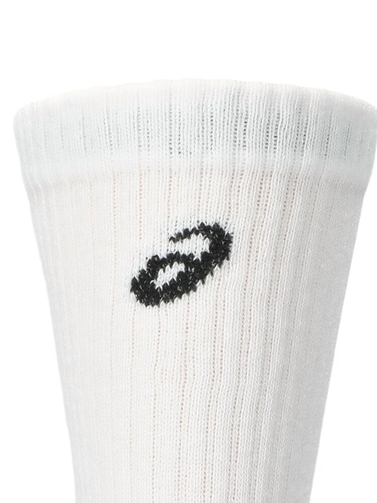 ASICS White Crew Socks 6 Pack - Image 3 of 3