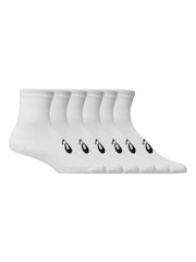 ASICS White Quarter Socks 6 Pack - Image 1 of 3