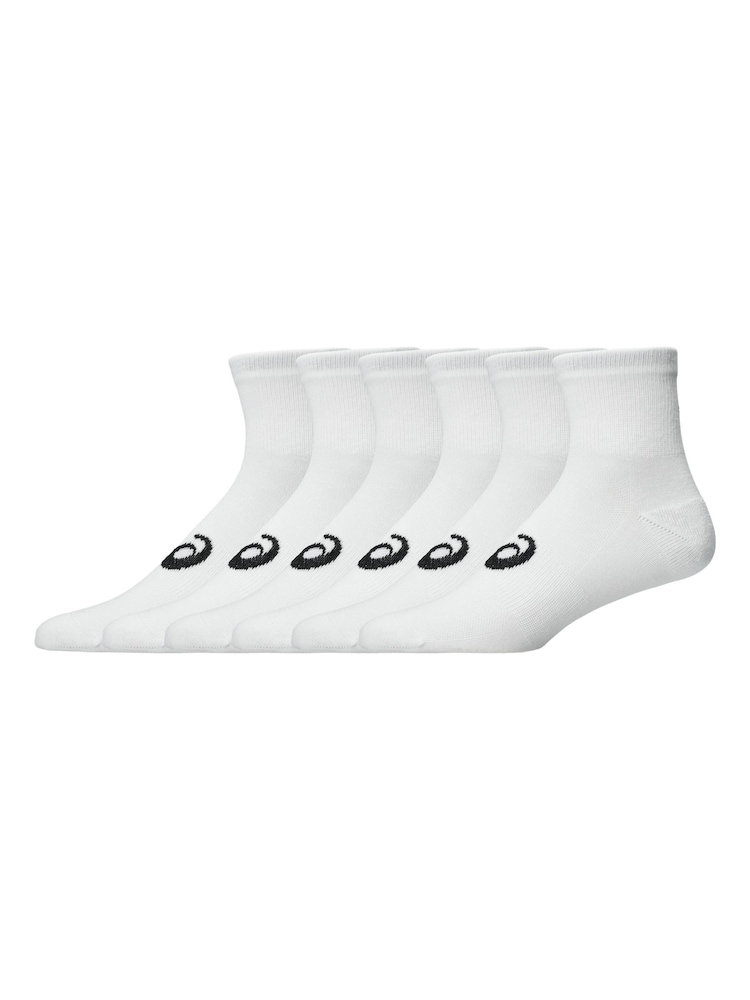 ASICS White Quarter Socks 6 Pack - Image 2 of 3