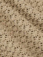 Reiss Neutral Colette Linen Open-Stitch Knitted Vest - Image 8 of 8