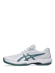 ASICS White/Blue Game Ff  Tennis Trainers - Image 2 of 7