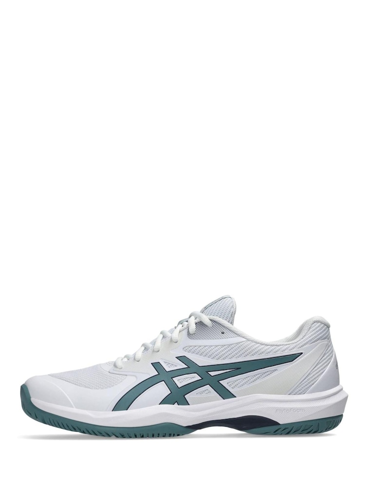 ASICS White/Blue Game Ff  Tennis Trainers - Image 2 of 7