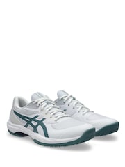 ASICS White/Blue Game Ff  Tennis Trainers - Image 3 of 7