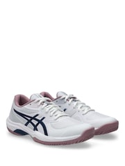 ASICS White/Blue Game FF Tennis Trainers - Image 3 of 8