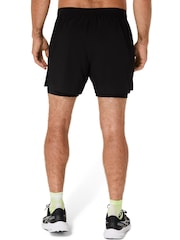 ASICS Black Core 2-N-1 5In Shorts - Image 2 of 7