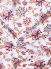 FatFace White Floral Printed Hair Wrap Towel - Image 3 of 3