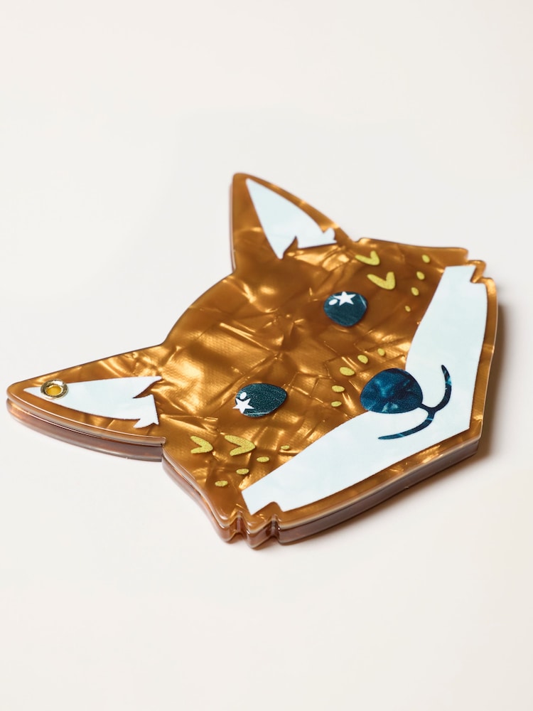 FatFace Orange Fox Print Resin Mirror - Image 3 of 3