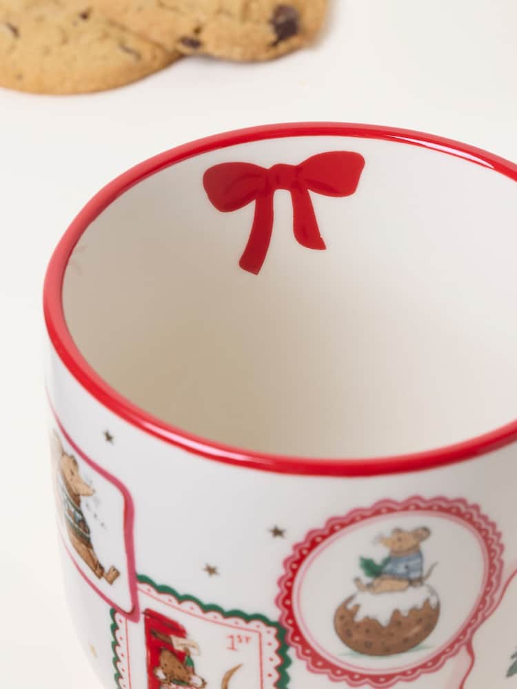 Red Shelter Christmas Mouse Mug - Image 2 of 3